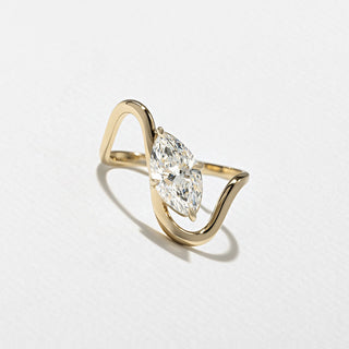 Emerald Pave Engagement Ring – 1 CT Lab Grown Diamond
