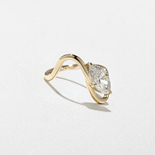 Emerald Pave Engagement Ring – 1 CT Lab Grown Diamond
