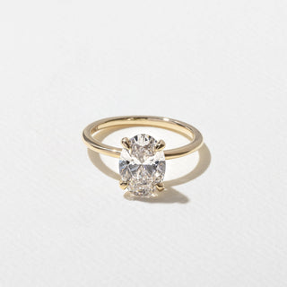 Emerald Pave Engagement Ring – 1 CT Lab Grown Diamond