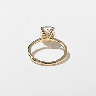 Emerald Pave Engagement Ring – 1 CT Lab Grown Diamond