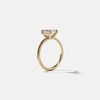 Emerald Pave Engagement Ring – 1 CT Lab Grown Diamond