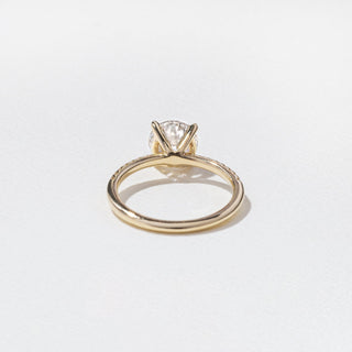 Emerald Pave Engagement Ring – 1 CT Lab Grown Diamond