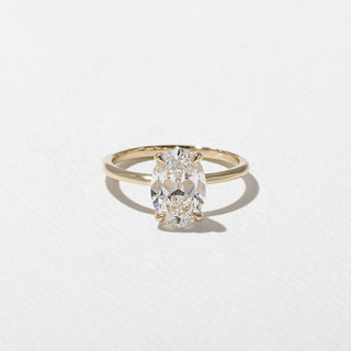 Emerald Pave Engagement Ring – 1 CT Lab Grown Diamond