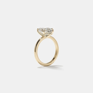 Emerald Pave Engagement Ring – 1 CT Lab Grown Diamond