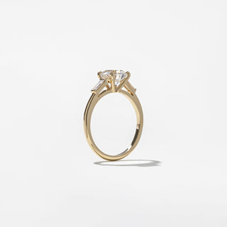 Emerald Pave Engagement Ring – 1 CT Lab Grown Diamond