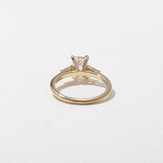 Emerald Pave Engagement Ring – 1 CT Lab Grown Diamond