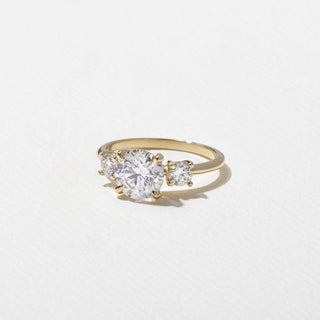 Emerald Pave Engagement Ring – 1 CT Lab Grown Diamond