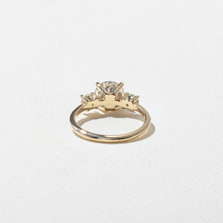 Emerald Pave Engagement Ring – 1 CT Lab Grown Diamond