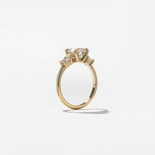 Emerald Pave Engagement Ring – 1 CT Lab Grown Diamond