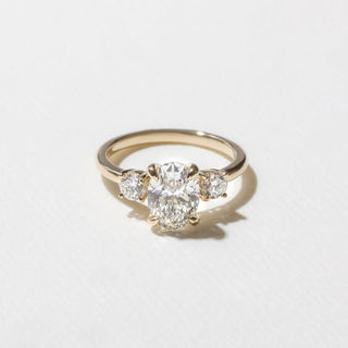 Emerald Pave Engagement Ring – 1 CT Lab Grown Diamond