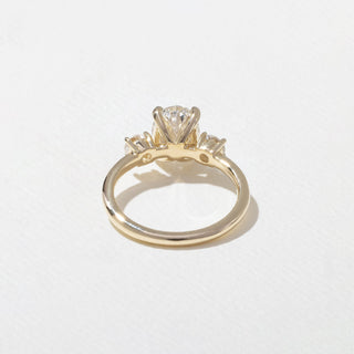 Emerald Pave Engagement Ring – 1 CT Lab Grown Diamond