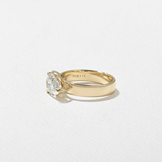 Emerald Pave Engagement Ring – 1 CT Lab Grown Diamond