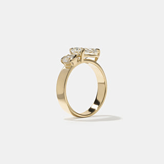 Emerald Pave Engagement Ring – 1 CT Lab Grown Diamond