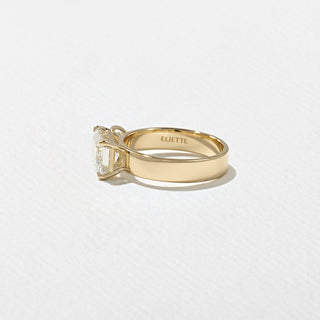 Emerald Pave Engagement Ring – 1 CT Lab Grown Diamond
