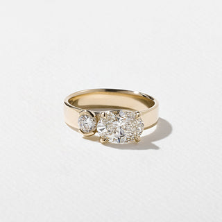 Emerald Pave Engagement Ring – 1 CT Lab Grown Diamond