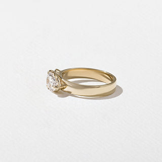 Emerald Pave Engagement Ring – 1 CT Lab Grown Diamond