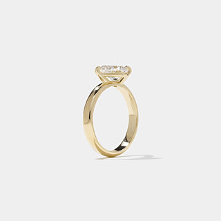 Emerald Pave Engagement Ring – 1 CT Lab Grown Diamond
