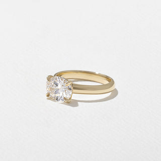Emerald Pave Engagement Ring – 1 CT Lab Grown Diamond