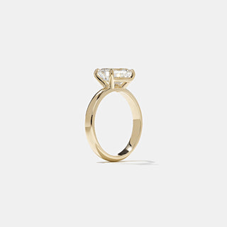 Emerald Pave Engagement Ring – 1 CT Lab Grown Diamond
