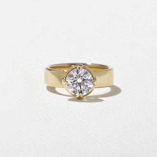 Emerald Pave Engagement Ring – 1 CT Lab Grown Diamond