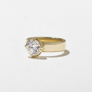 Emerald Pave Engagement Ring – 1 CT Lab Grown Diamond