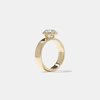 Emerald Pave Engagement Ring – 1 CT Lab Grown Diamond