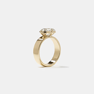 Emerald Pave Engagement Ring – 1 CT Lab Grown Diamond