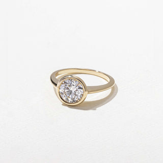 Emerald Pave Engagement Ring – 1 CT Lab Grown Diamond