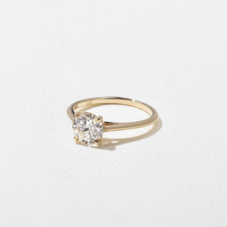 Emerald Pave Engagement Ring – 1 CT Lab Grown Diamond