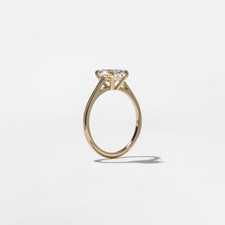 Emerald Pave Engagement Ring – 1 CT Lab Grown Diamond