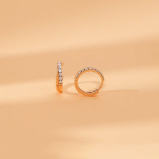 1.0 CT Round Bezel Solitaire Lab Grown Diamond Earrings