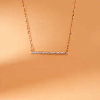 1.0 CT Round Bezel Solitaire Lab Grown Diamond Necklace