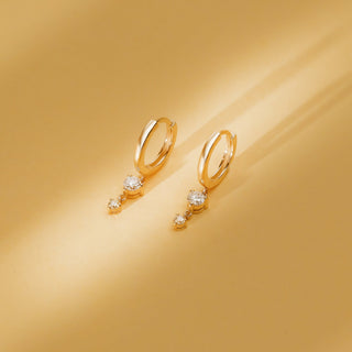 1.0 CT Round Bezel Solitaire Lab Grown Diamond Earrings