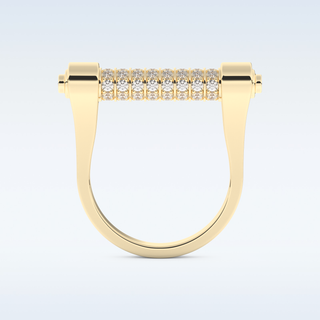 Beautiful Wedding Band with 0.61 CT Round Cut Moissanite