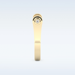 Beautiful Wedding Band with 0.61 CT Round Cut Moissanite