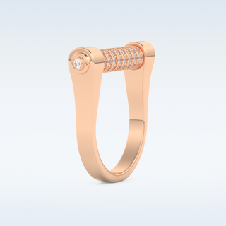 Beautiful Wedding Band with 0.61 CT Round Cut Moissanite