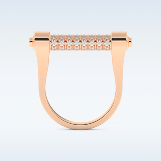 Beautiful Wedding Band with 0.61 CT Round Cut Moissanite