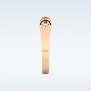 Beautiful Wedding Band with 0.61 CT Round Cut Moissanite