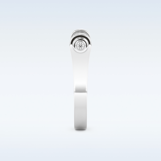 Beautiful Wedding Band with 0.61 CT Round Cut Moissanite