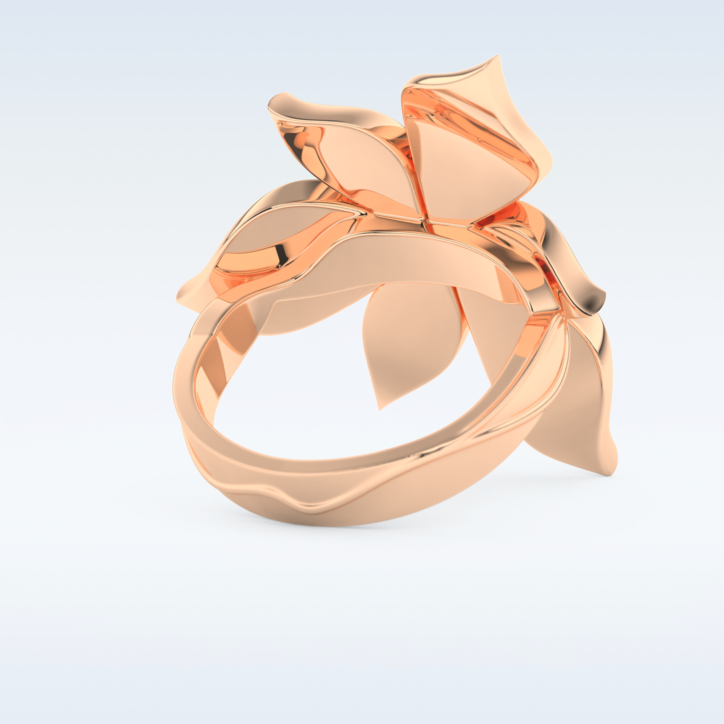 1.01 CT Floral Style Engagement Ring Featuring Round Moissanite