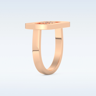 0.11 CT Floating Halo Engagement Ring Featuring Round Moissanite