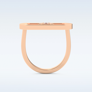 0.11 CT Floating Halo Engagement Ring Featuring Round Moissanite