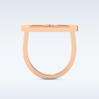 0.11 CT Floating Halo Engagement Ring Featuring Round Moissanite