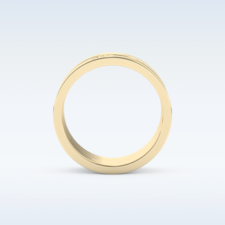 Stunning Wedding Band with 0.55 CT Round Cut Moissanite