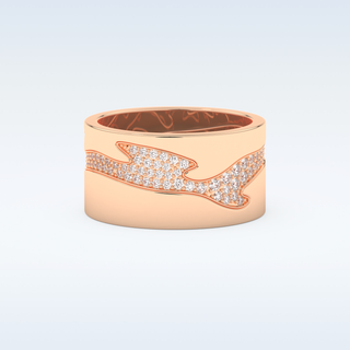 Stunning Wedding Band with 0.55 CT Round Cut Moissanite