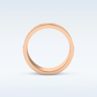 Stunning Wedding Band with 0.55 CT Round Cut Moissanite