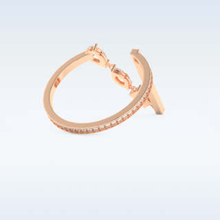 Three Stone Wedding Band with 0.56 CT Pear, Round, Emerald & Marquise Cut Moissanite