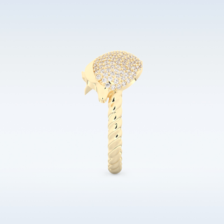 Twisted Shank Wedding Band with 0.30 CT Round Cut Moissanite