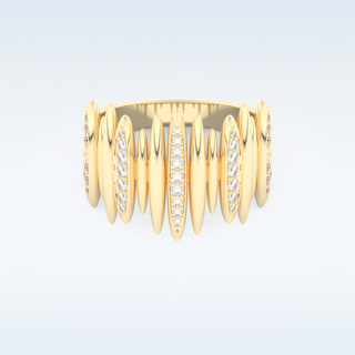 Beautiful Wedding Band with 0.29 CT Round Cut Moissanite