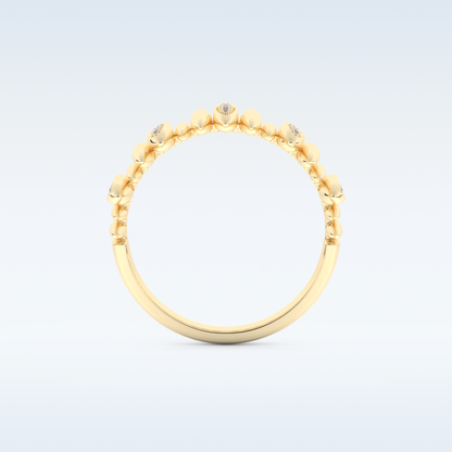 Beautiful Wedding Band with 0.29 CT Round Cut Moissanite